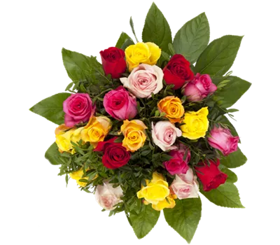 Bunter Rosenstrauß "Happy"